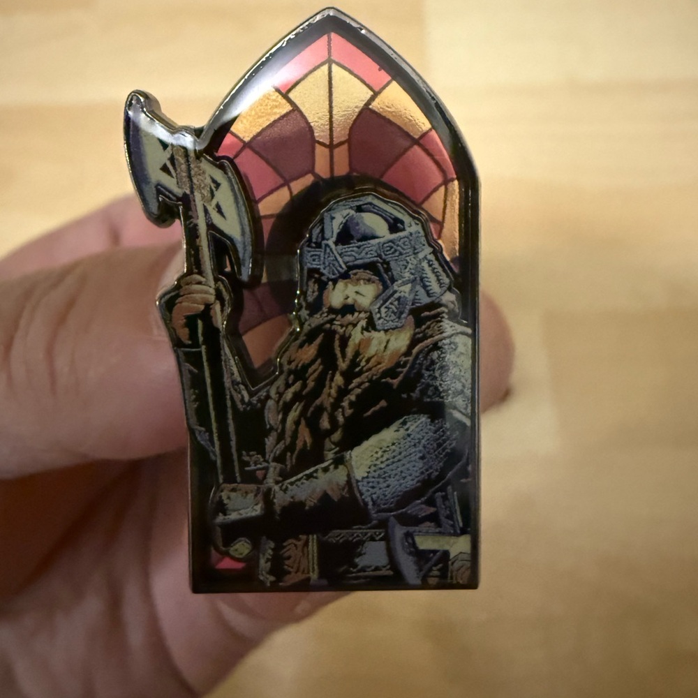 Grimli LOTR Art Pin